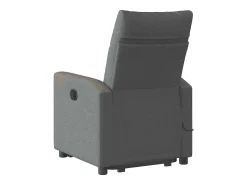 Poltrona| Poltrona elétrica elevatória massagens tecido cinzento-escuro SHL593971 Cinza antracite