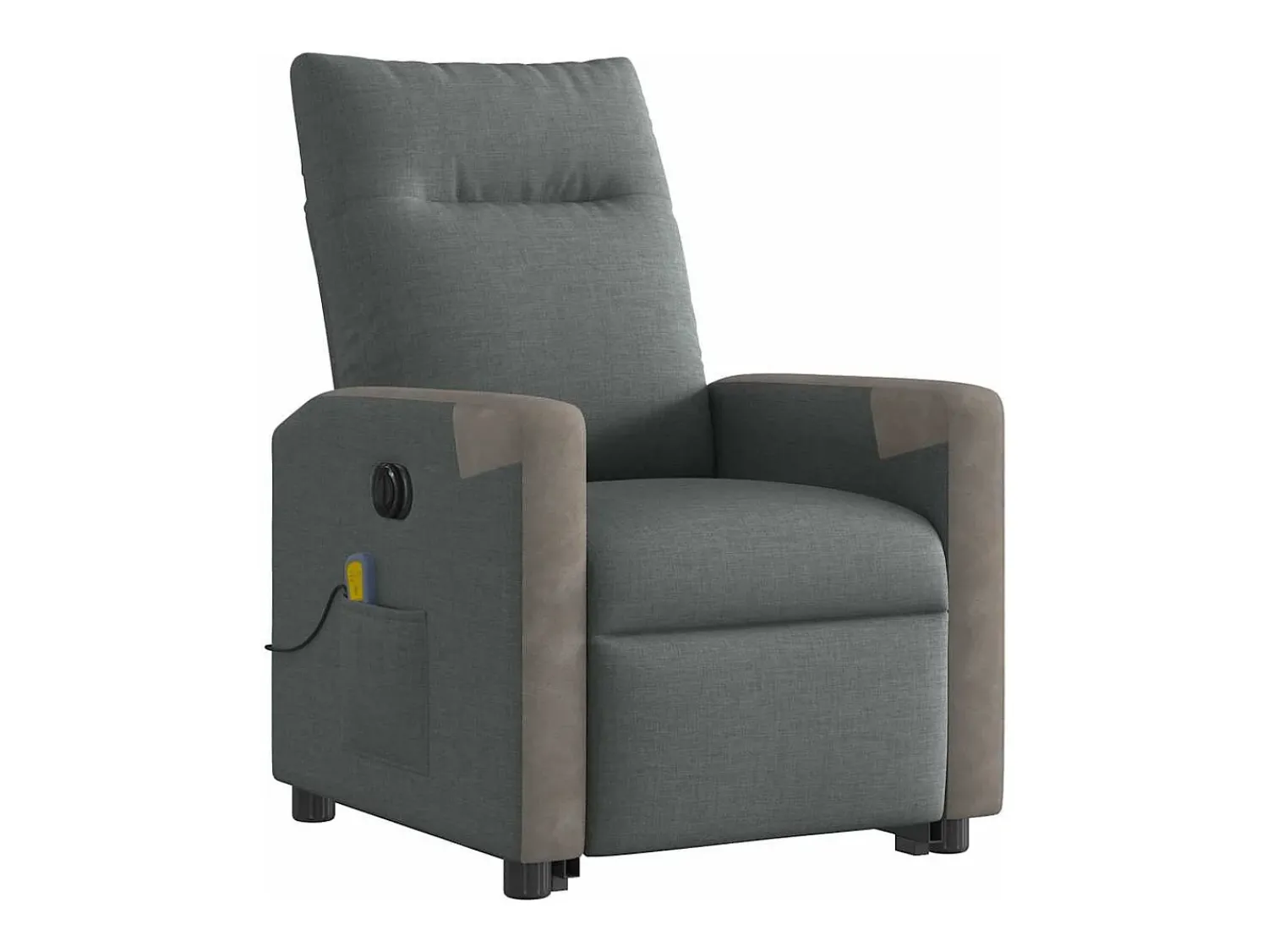 Poltrona| Poltrona elétrica elevatória massagens tecido cinzento-escuro SHL593971 Cinza antracite