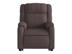 Poltrona elétrica elevatória massagens tecido -escuro SHL659879^ Poltrona