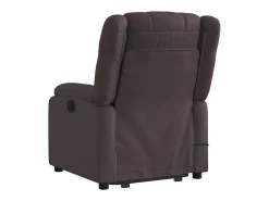 Poltrona elétrica elevatória massagens tecido -escuro SHL659879^ Poltrona