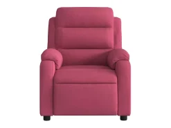 Poltrona| Poltrona elétrica reclinável veludo tinto SHL433240 Vermelho