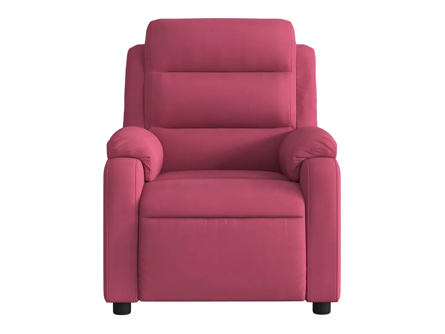Poltrona| Poltrona elétrica reclinável veludo tinto SHL433240 Vermelho