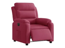 Poltrona| Poltrona elétrica reclinável veludo tinto SHL433240 Vermelho