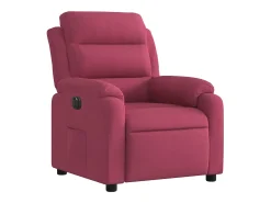 Poltrona| Poltrona elétrica reclinável veludo tinto SHL433240 Vermelho