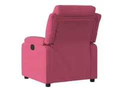 Poltrona| Poltrona elétrica reclinável veludo tinto SHL433240 Vermelho