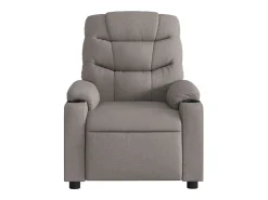 Poltrona|vidaxl Poltrona elétrica reclinável tecido cinzento-acastanhado Taupe