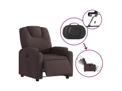 Poltrona* Poltrona elétrica reclinável tecido -escuro SHL725004 Castanho
