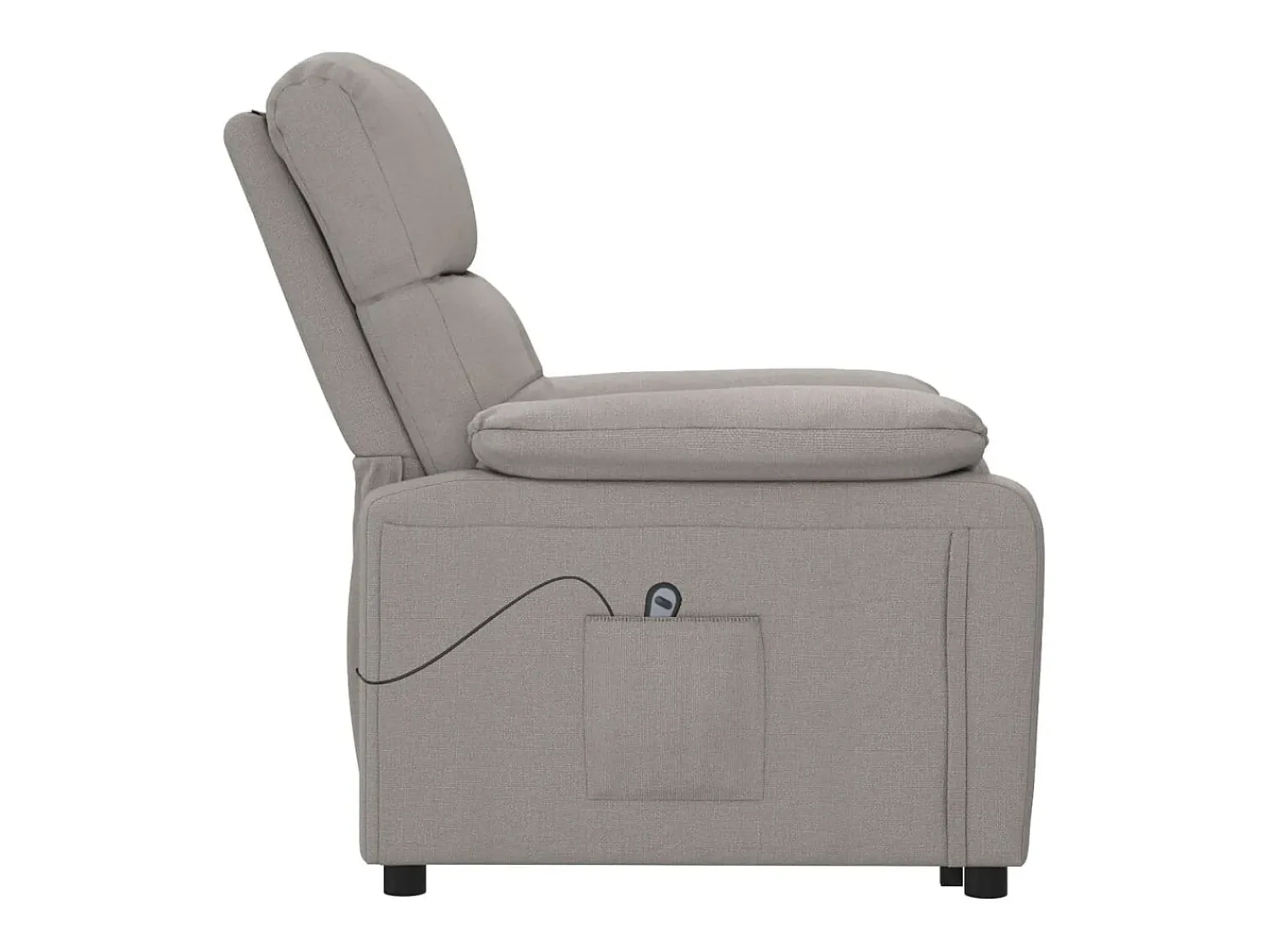 Poltrona* Poltrona elétrica reclinável tecido cinzento-acastanhado SHL198285 Taupe