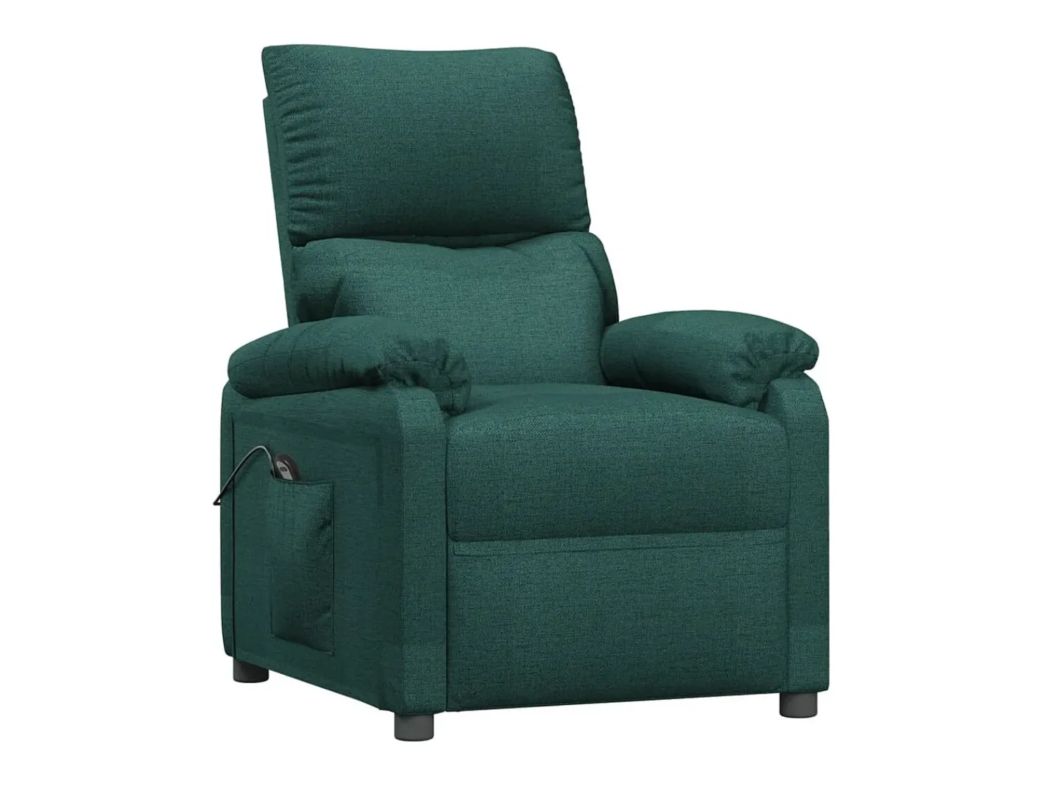 Poltrona| Poltrona elétrica reclinável tecido verde-escuro SHL733041 Verde pinho