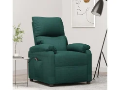 Poltrona| Poltrona elétrica reclinável tecido verde-escuro SHL733041 Verde pinho