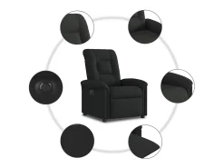 Poltrona* Poltrona elétrica reclinável tecido SHL865999 Preto