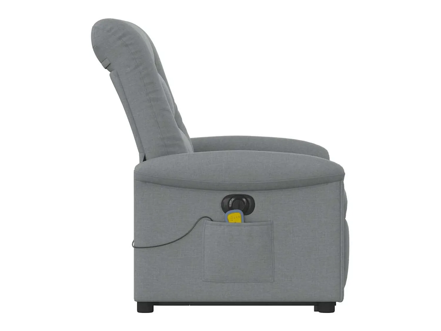 Poltrona| Poltrona elétrica reclinável massagens tecido -claro SHL275941 Cinzento