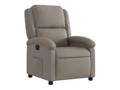 Poltrona| Poltrona elétrica reclinável tecido cinzento-acastanhado SHL148283 Taupe