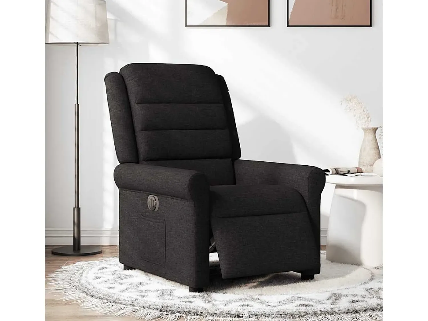 Poltrona| Poltrona elétrica reclinável tecido SHL916233 Preto