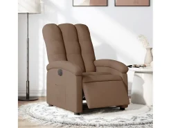 Poltrona* Poltrona elétrica reclinável tecido SHL209316 Castanho