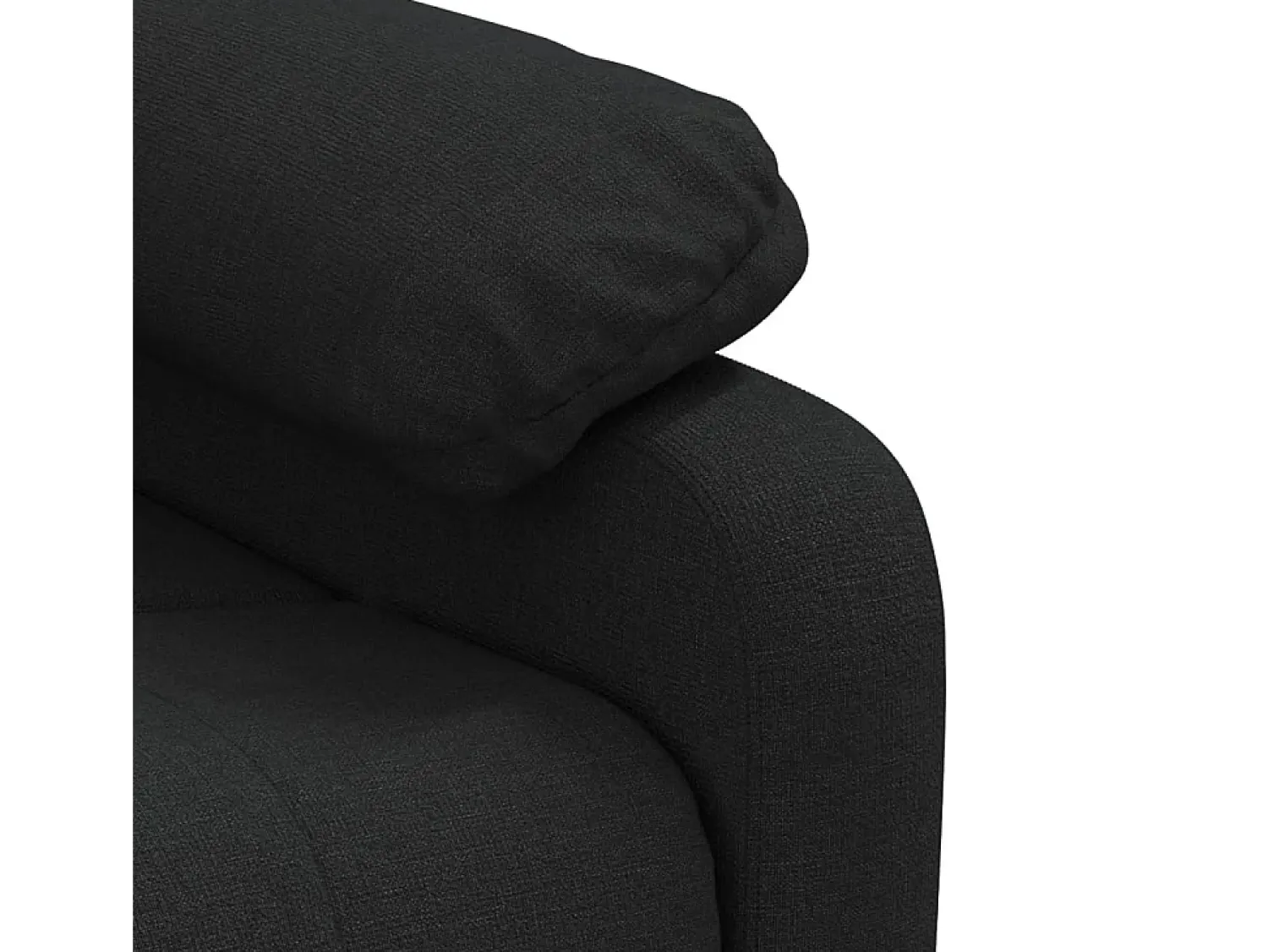 Clearance Poltrona elétrica reclinável tecido SHL594299 Preto