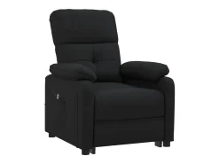 Clearance Poltrona elétrica reclinável tecido SHL594299 Preto