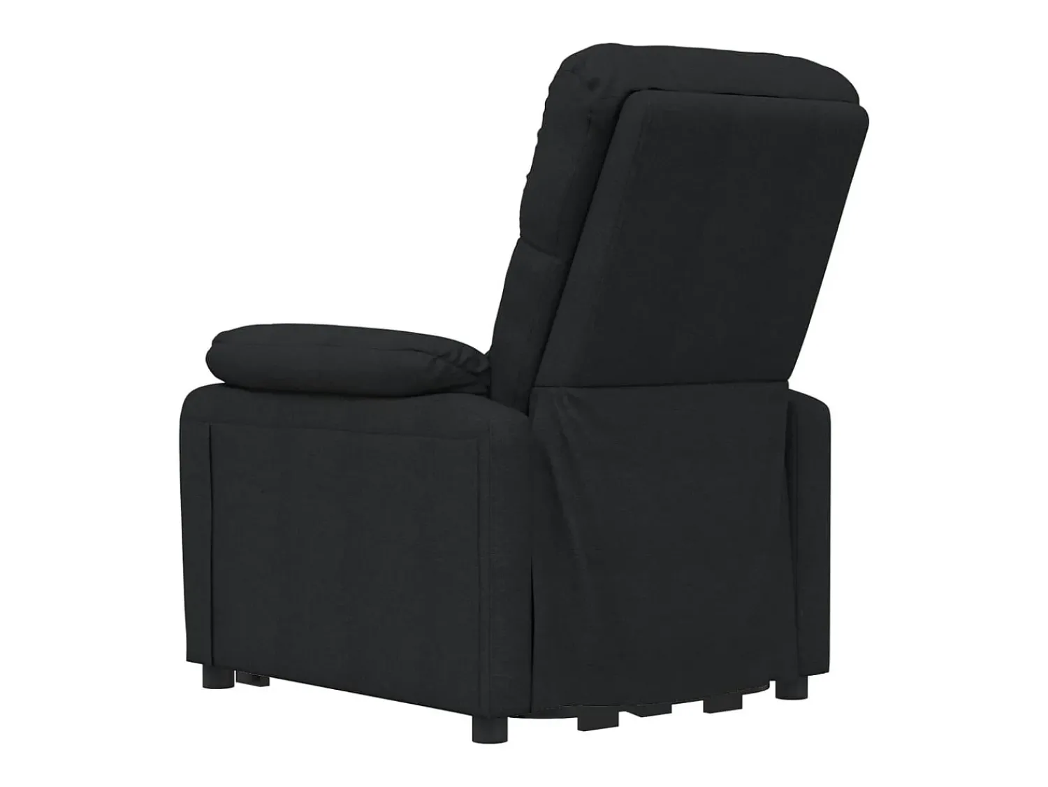 Clearance Poltrona elétrica reclinável tecido SHL594299 Preto