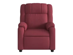 Best vidaxl Poltrona elétrica reclinável tecido tinto Vermelho