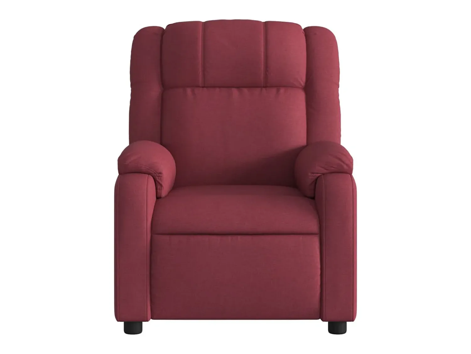 Best vidaxl Poltrona elétrica reclinável tecido tinto Vermelho