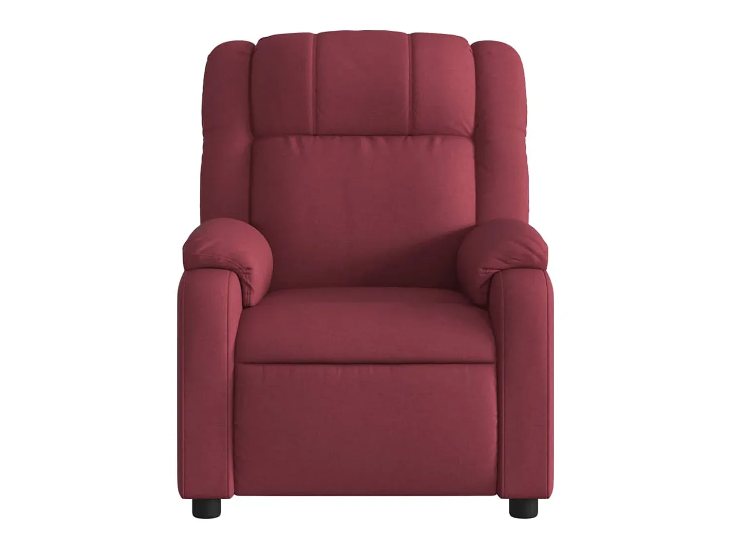Best vidaxl Poltrona elétrica reclinável tecido tinto Vermelho