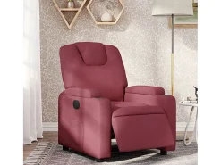 Poltrona elétrica reclinável tecido tinto SHL811563 Vermelho