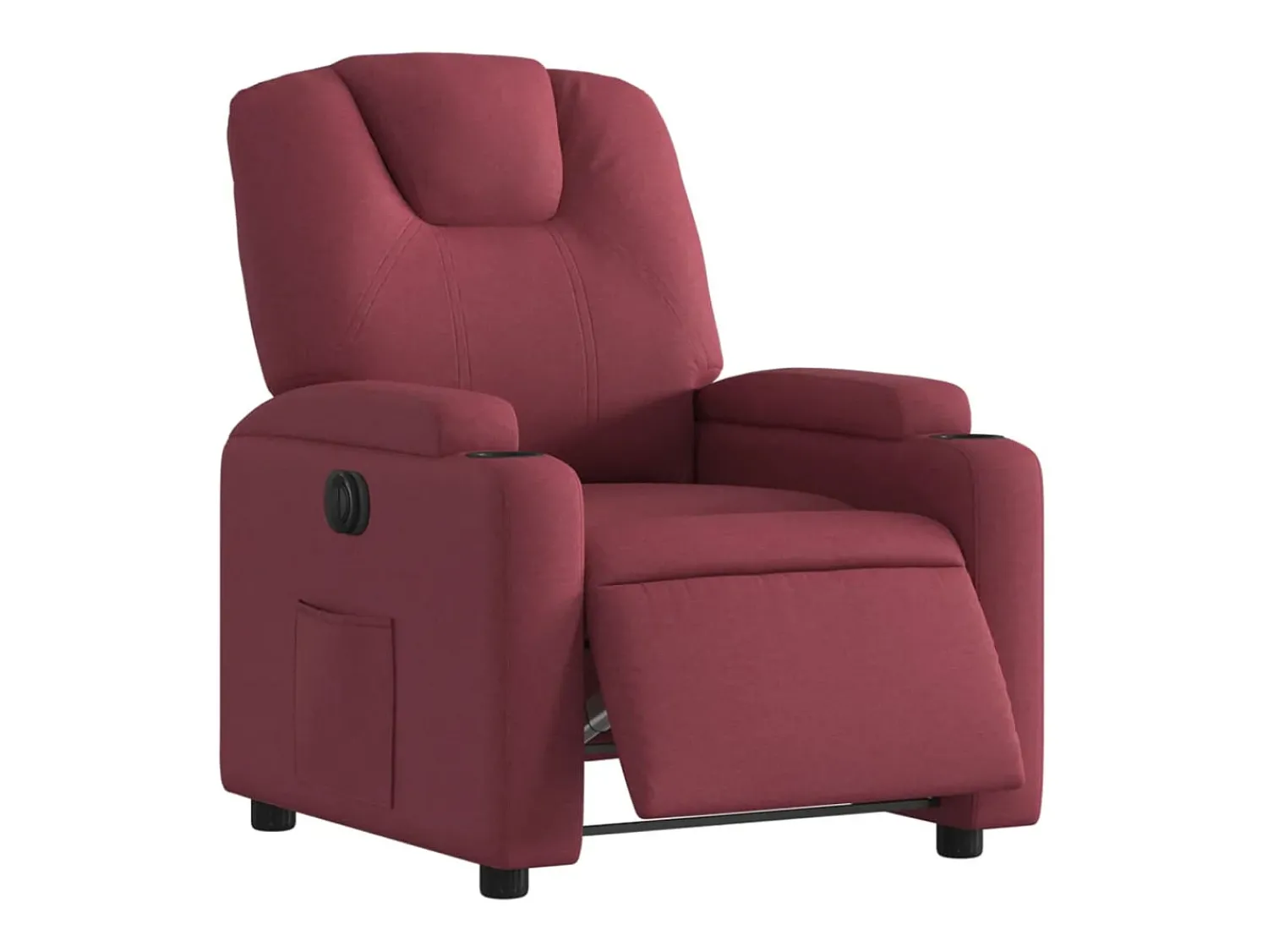 Poltrona elétrica reclinável tecido tinto SHL811563 Vermelho