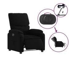 Poltrona elétrica reclinável tecido SHL95735 Preto
