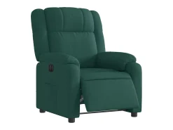 Hot Poltrona elétrica reclinável tecido verde-escuro SHL827912 Verde pinho