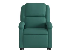Hot Poltrona elétrica reclinável/elevatória tecido verde-escuro SHL175877 Verde pinho