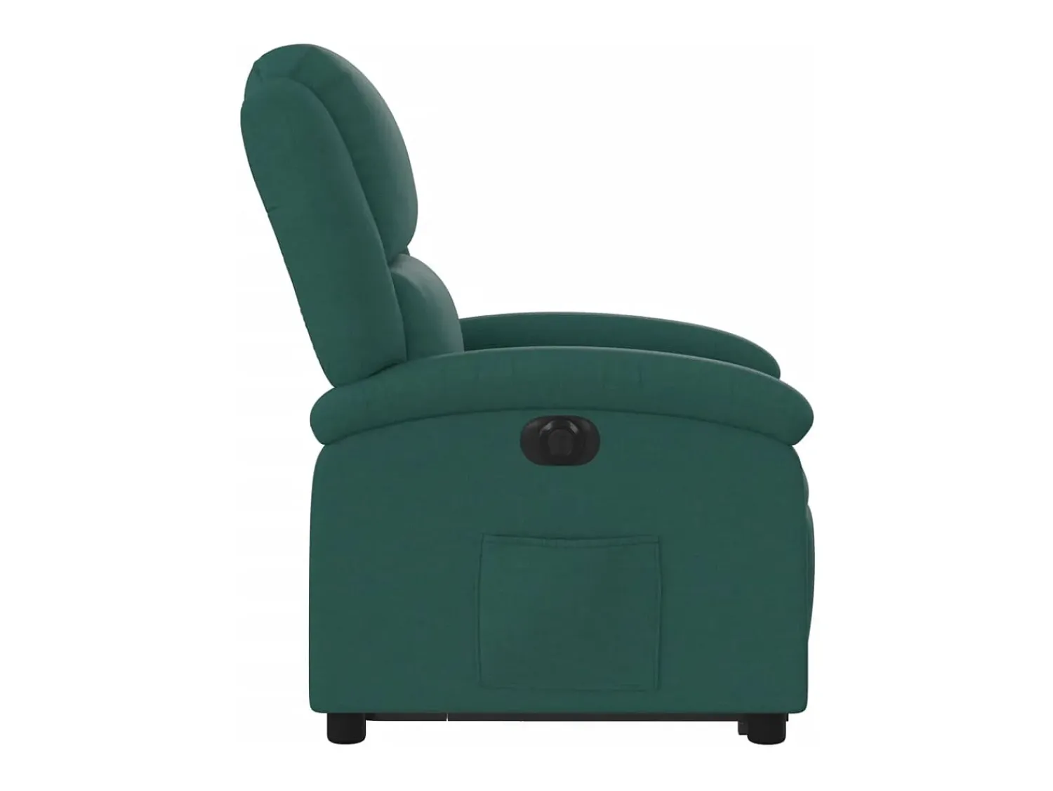 Hot Poltrona elétrica reclinável/elevatória tecido verde-escuro SHL175877 Verde pinho