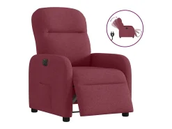 Poltrona* Poltrona elétrica reclinável tecido tinto SHL809307 Vermelho