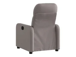 Poltrona|vidaxl Poltrona elétrica reclinável tecido cinzento-acastanhado Taupe