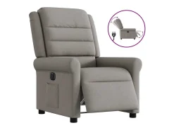 Poltrona* Poltrona elétrica reclinável tecido cinzento-acastanhado SHL965458 Taupe