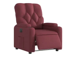 Poltrona* Poltrona elétrica reclinável tecido tinto SHL408710 Vermelho