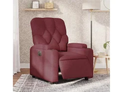 Poltrona* Poltrona elétrica reclinável tecido tinto SHL408710 Vermelho