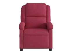 Poltrona| Poltrona elétrica reclinável veludo tinto SHL264337 Vermelho