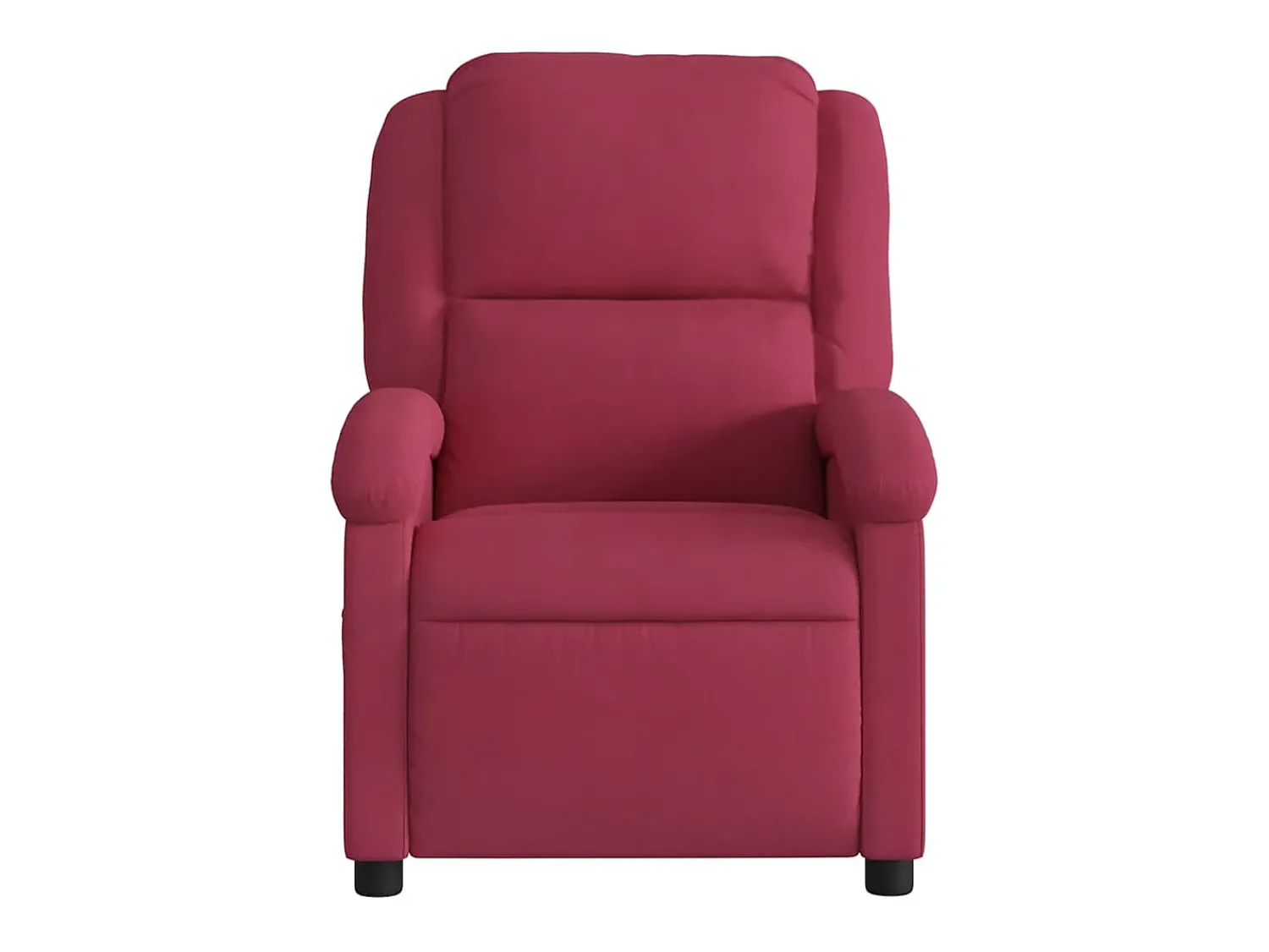 Poltrona| Poltrona elétrica reclinável veludo tinto SHL264337 Vermelho