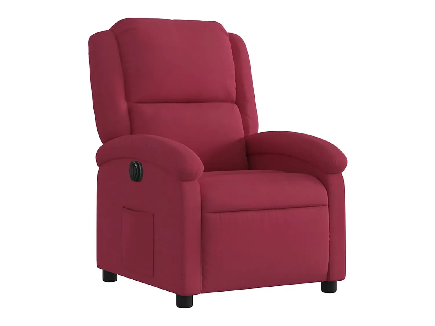 Poltrona| Poltrona elétrica reclinável veludo tinto SHL264337 Vermelho