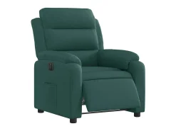 Poltrona elétrica reclinável tecido verde-escuro SHL687987^ Poltrona