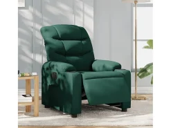 Poltrona elétrica reclinável tecido verde-escuro SHL208317^ Poltrona