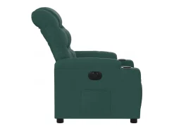 Poltrona elétrica reclinável tecido verde-escuro SHL208317^ Poltrona