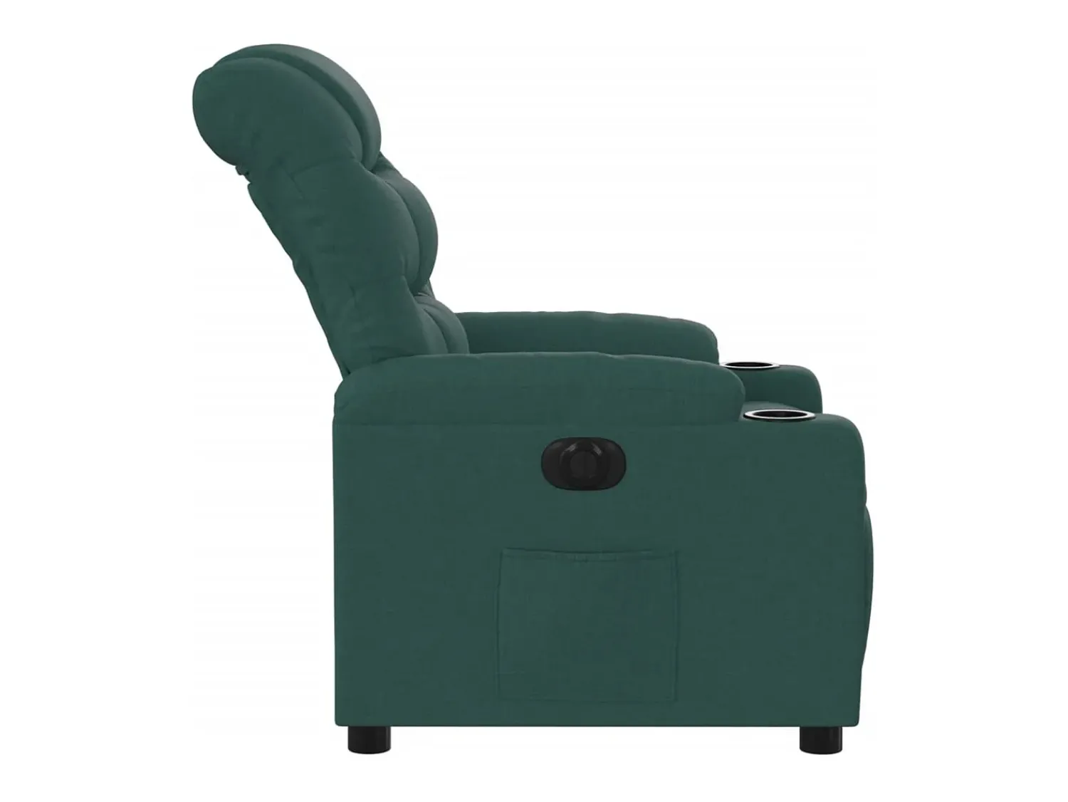 Poltrona elétrica reclinável tecido verde-escuro SHL208317^ Poltrona