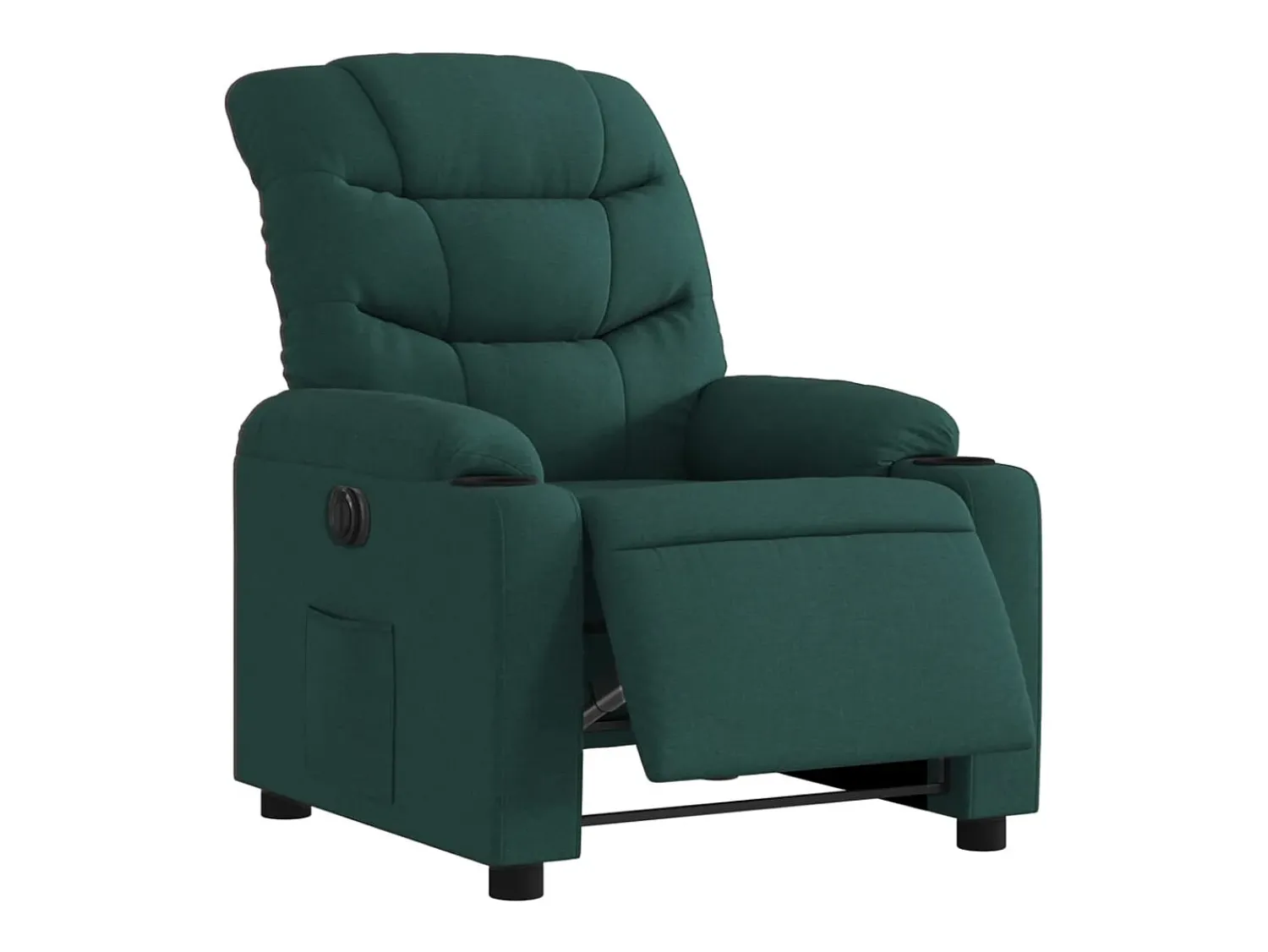 Poltrona elétrica reclinável tecido verde-escuro SHL208317^ Poltrona
