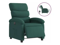 Clearance Poltrona elétrica reclinável tecido -escuro PT721575 Verde