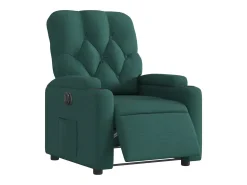 Best Poltrona elétrica reclinável tecido verde-escuro SHL338060 Verde pinho