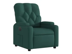 Best Poltrona elétrica reclinável tecido verde-escuro SHL338060 Verde pinho