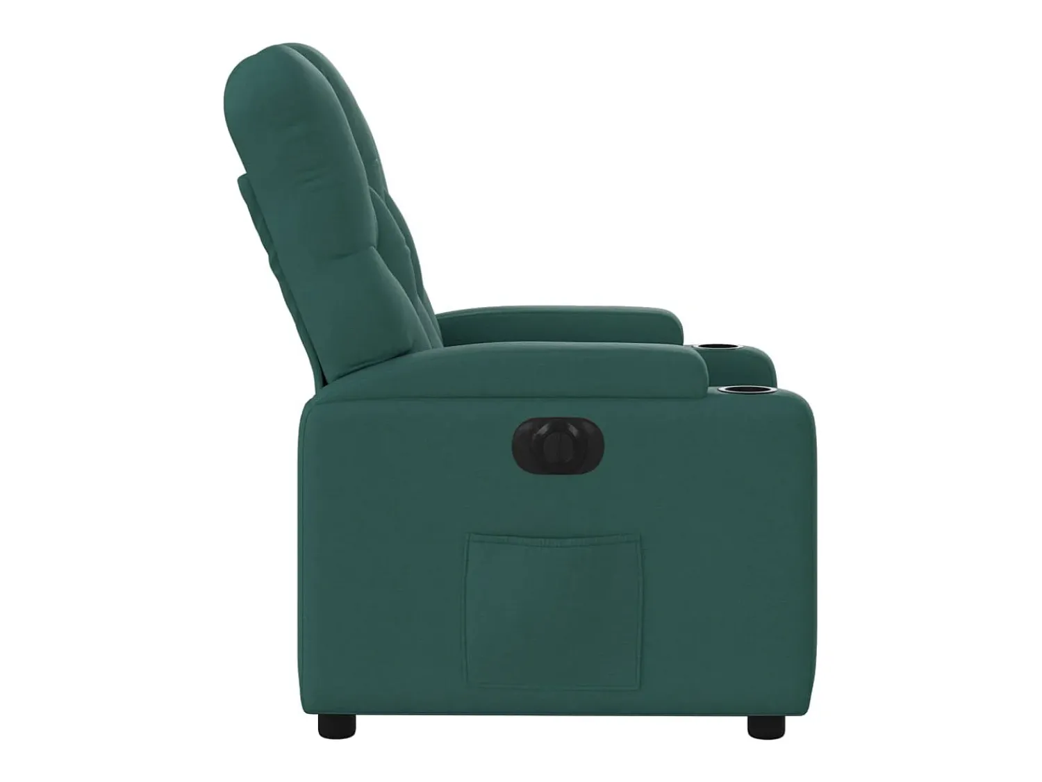 Best Poltrona elétrica reclinável tecido verde-escuro SHL338060 Verde pinho