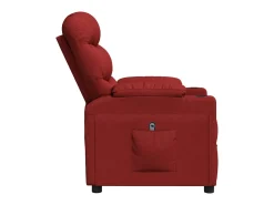 Poltrona elétrica reclinável tecido tinto SHL337749^ Poltrona