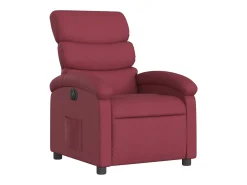 vidaxl Poltrona elétrica reclinável tecido tinto^ Poltrona
